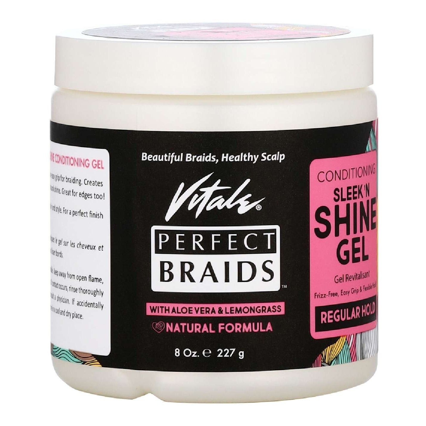 Vitale Perfect Braids Conditioning Sleek Shine Gel Regular Hold Vitale Perfect Braids Conditioning Sleek Shine Gel Regular Hold