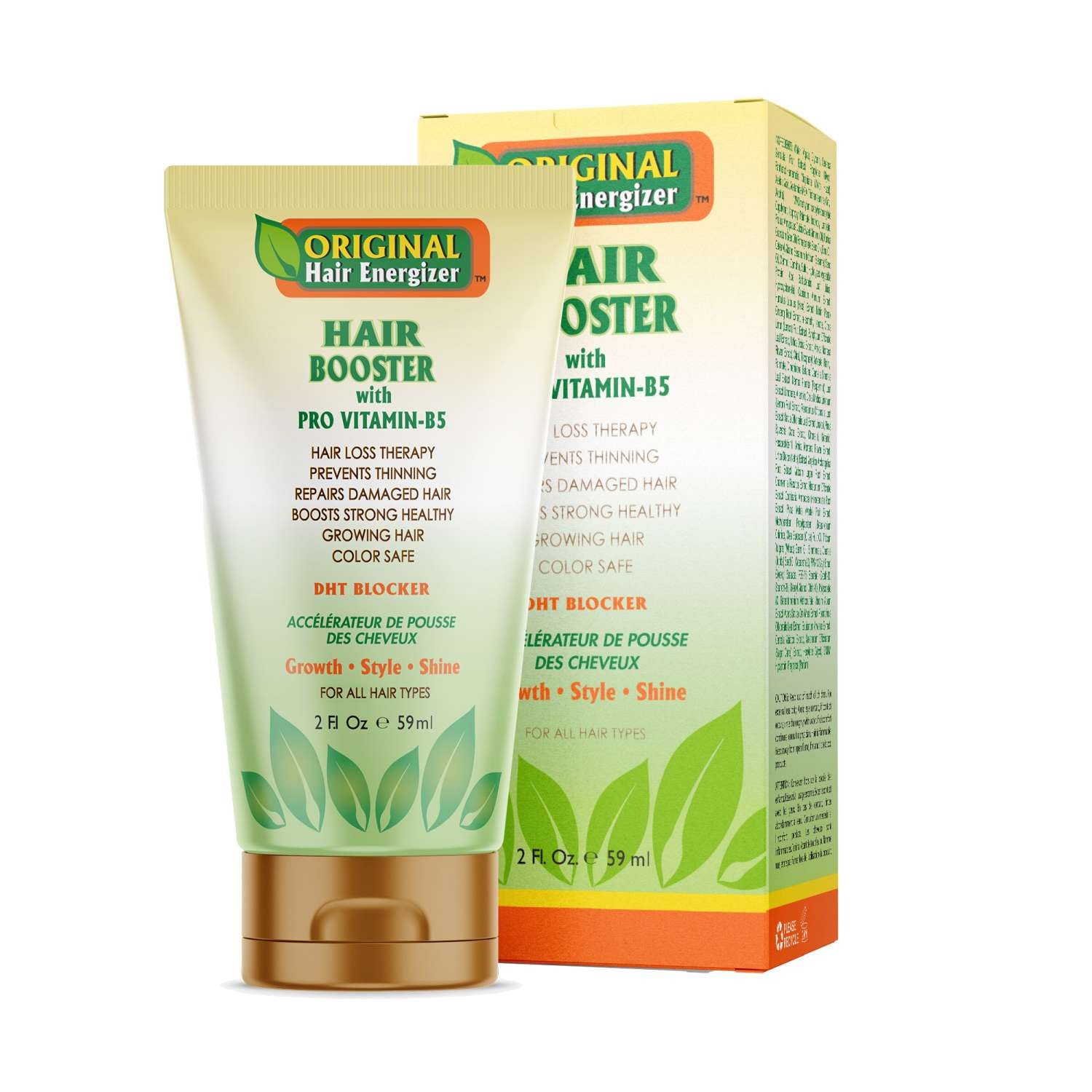 Organic Hair Growth Booster With Vitamin B5 2 Oz Organic Hair Growth Booster With Vitamin B5 2 Oz