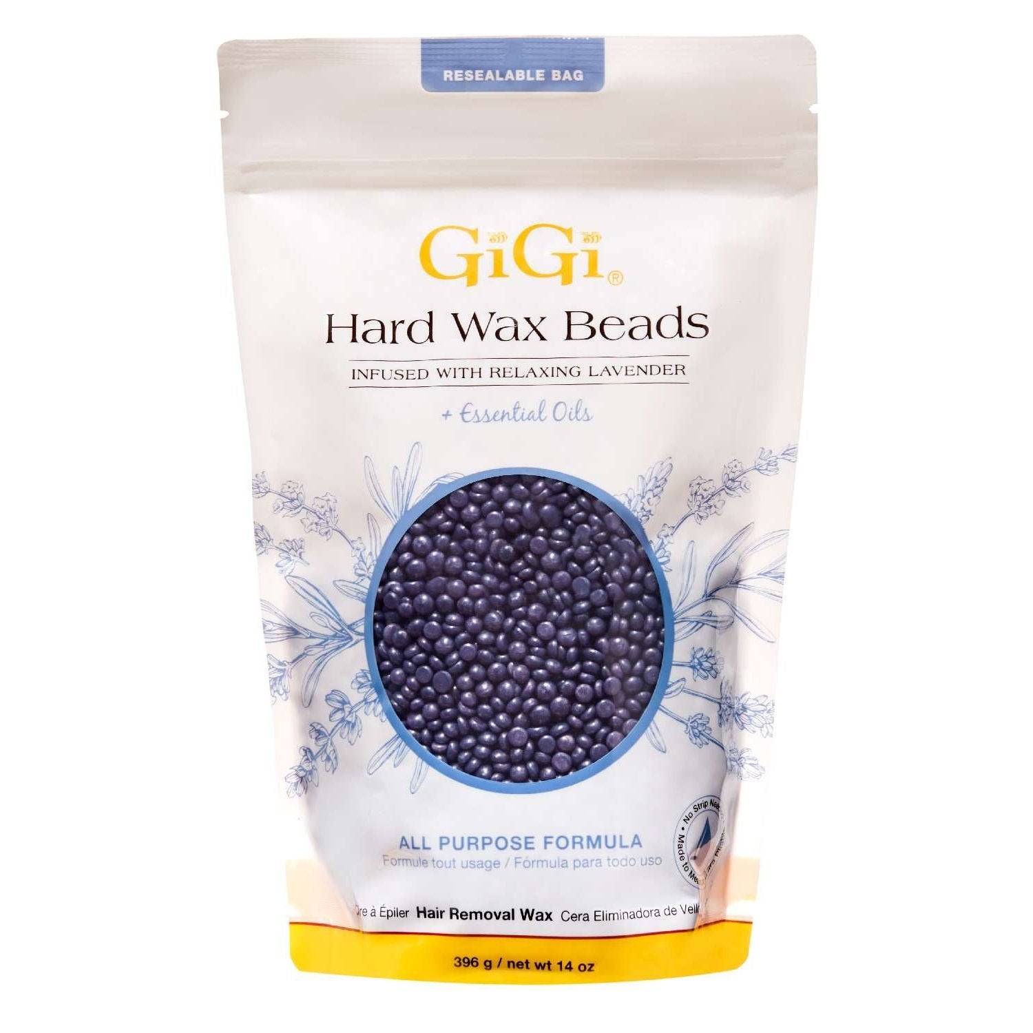 Gigi Hard Wax Beads Infused With Relaxing Lavender Essential Oils 14 Oz Gigi Hard Wax Beads Infused With Relaxing Lavender Essential Oils 14 Oz