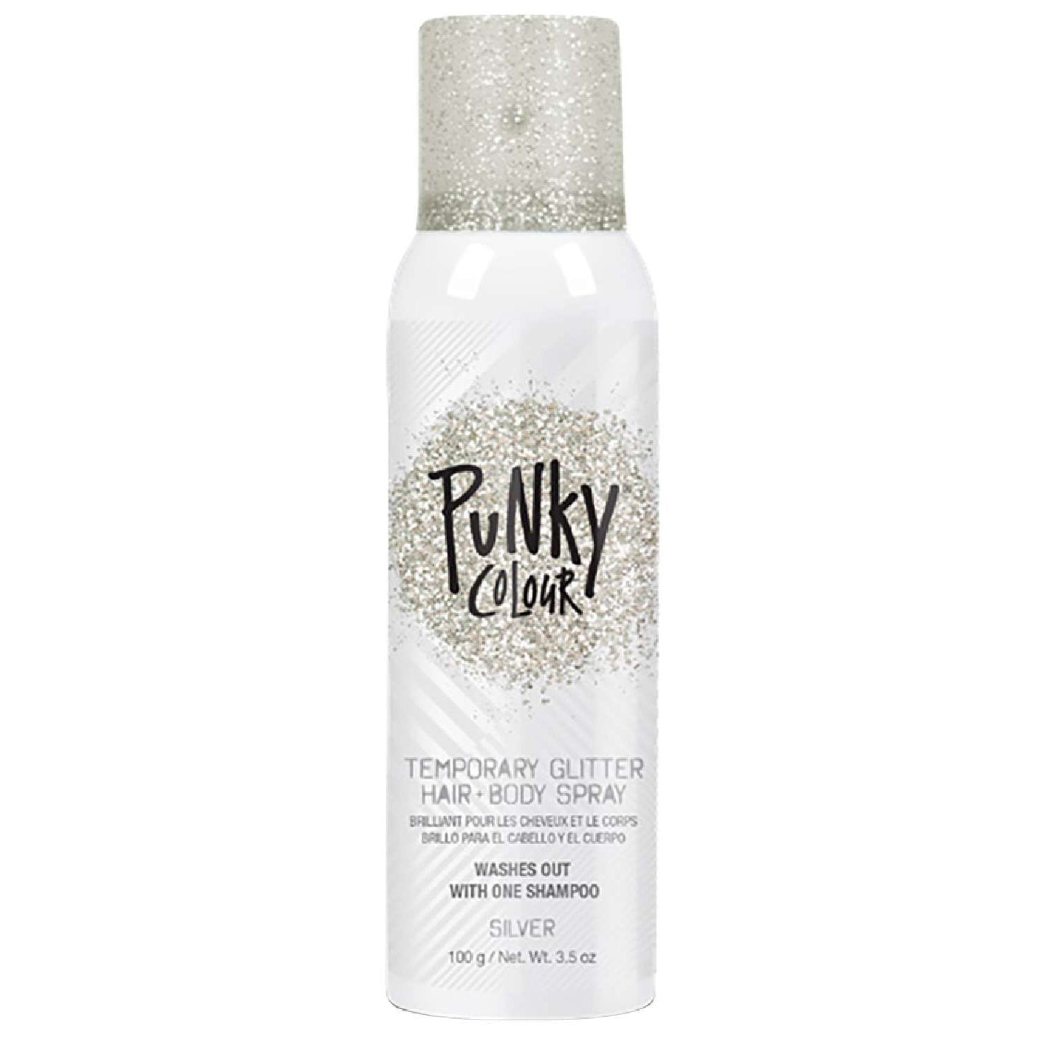 Punky Colour Temporary Color Highlight Spray Glitter Silver 3.5 Oz Punky Colour Temporary Color Highlight Spray Glitter Silver 3.5 Oz