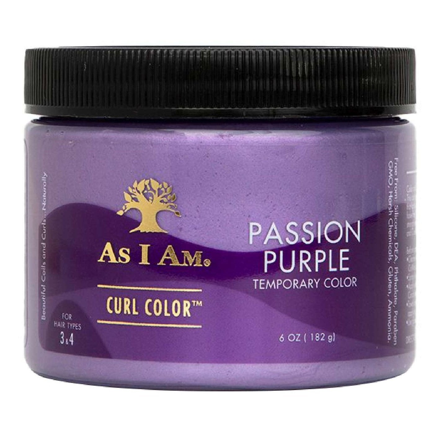 As I Am Curl Color Temporary Purple Passion 6 Oz As I Am Curl Color Temporary Purple Passion 6 Oz