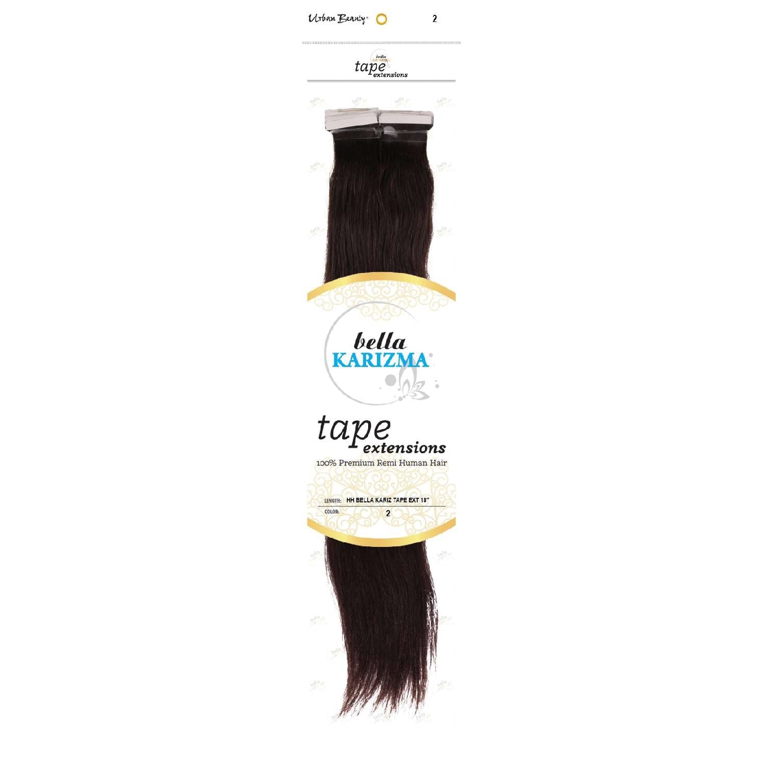 Human Hair Bella Karizma Tape Hair Extension 18 Inch 2 Human Hair Bella Karizma Tape Hair Extension 18 Inch 2