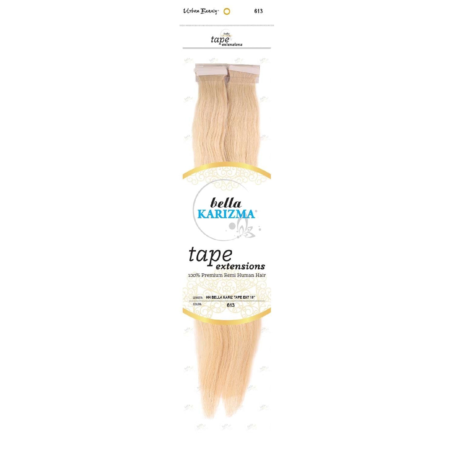 Human Hair Bella Karizma Tape Hair Extension 18 Inch 613 Human Hair Bella Karizma Tape Hair Extension 18 Inch 613