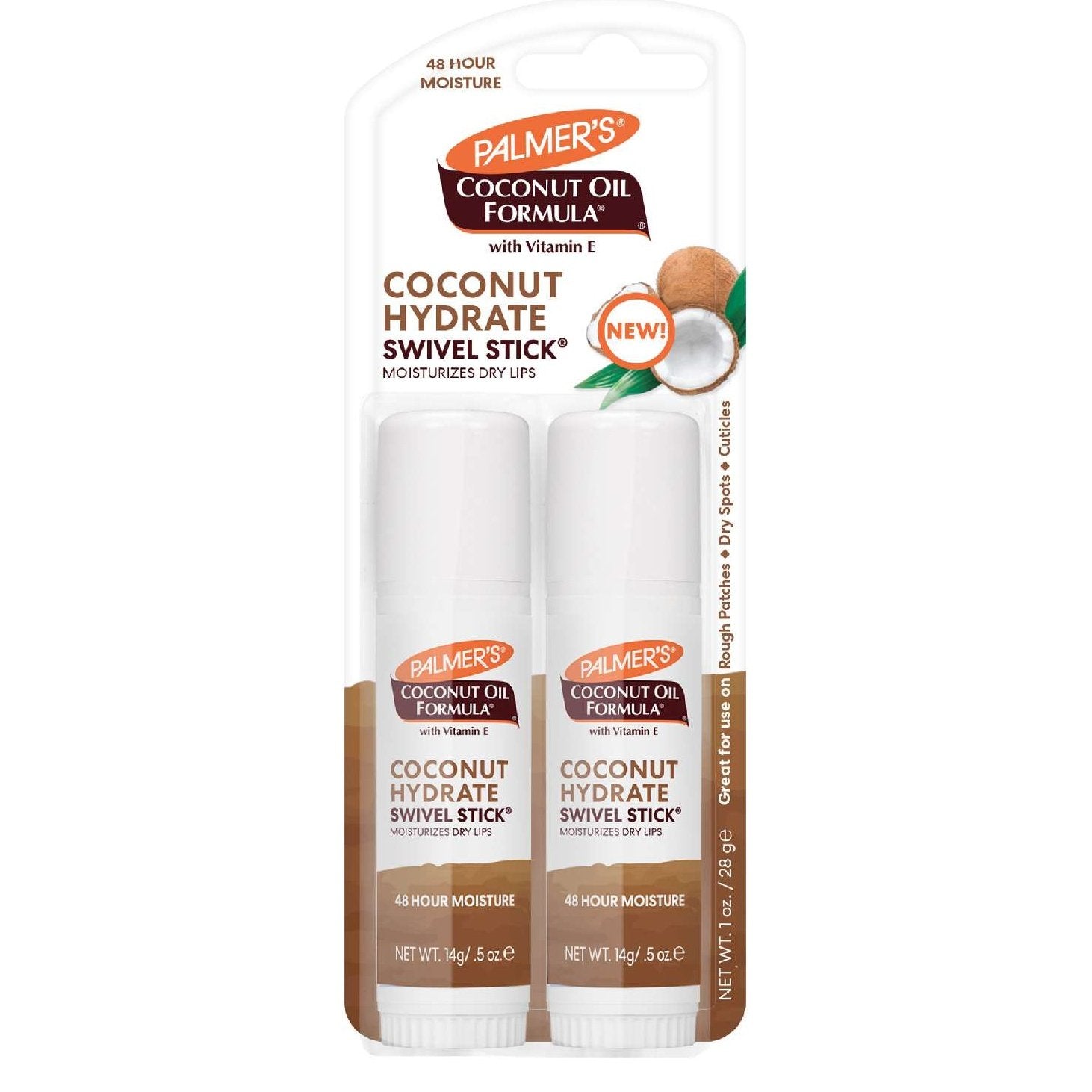 Palmers Palmers Coconut Oil Swivel Stick Twin Pack 0.5 Oz Palmers Palmers Coconut Oil Swivel Stick Twin Pack 0.5 Oz
