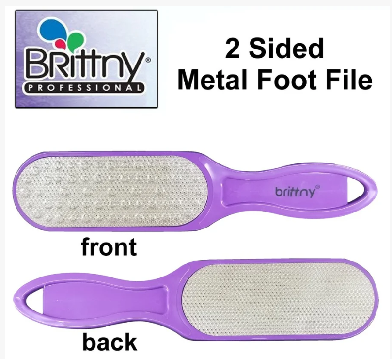 Brittny Foot File 2 Side Metal Brittny 2 Sided Metal Foot File