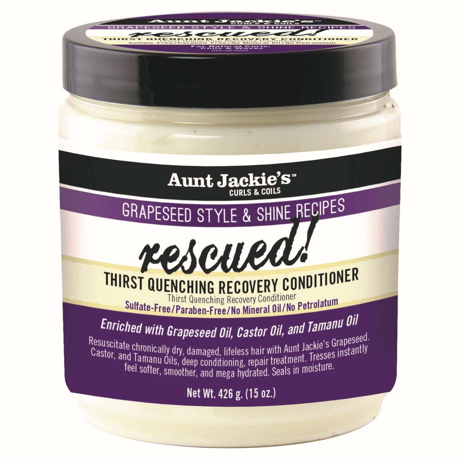 Aunt Jackies Aunt Jackies Grapeseed Rescued 15 Oz Aunt Jackies Aunt Jackies Grapeseed Rescued 15 Oz