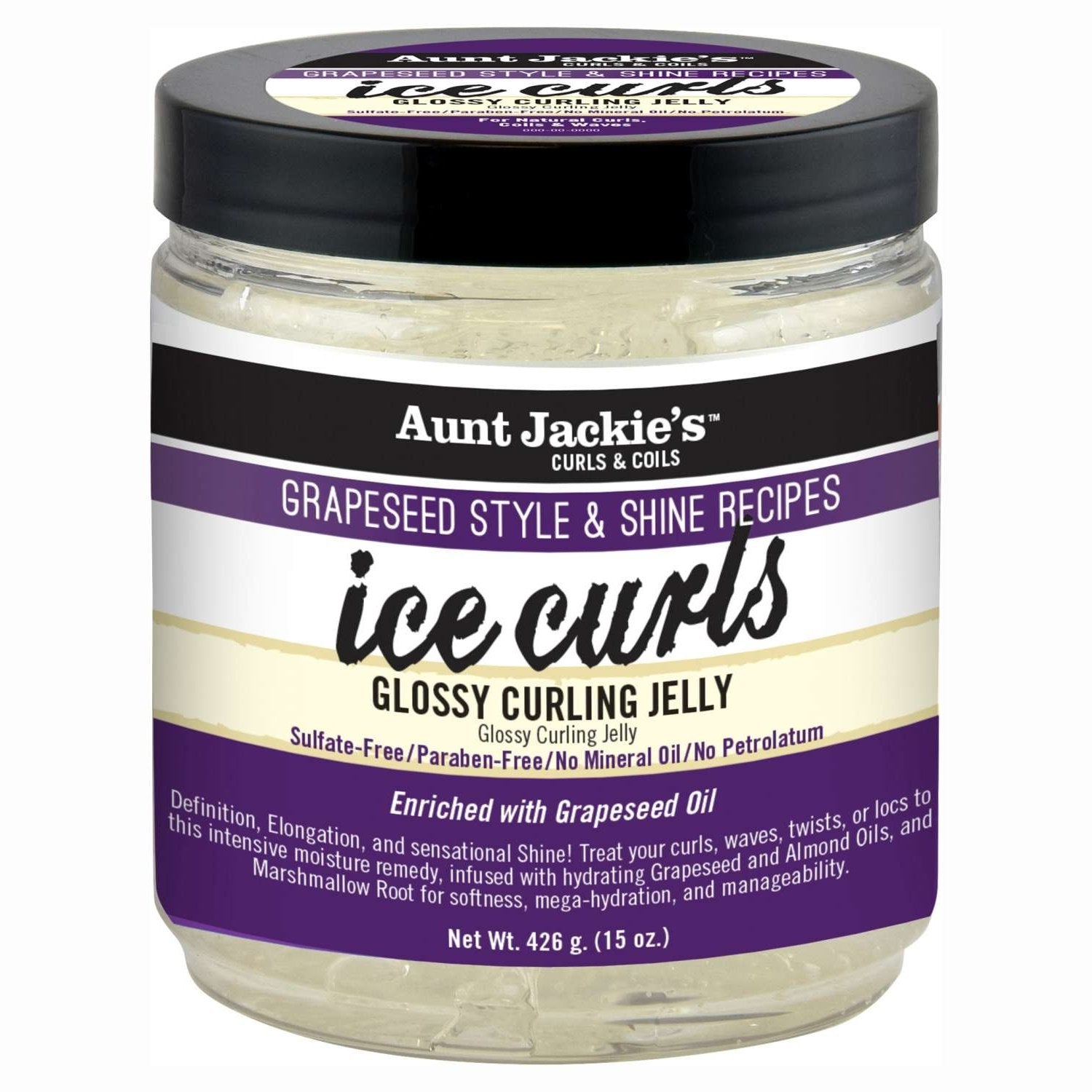 Aunt Jackies Grapeseed Ice Curls 15 Oz Aunt Jackies Grapeseed Ice Curls 15 Oz