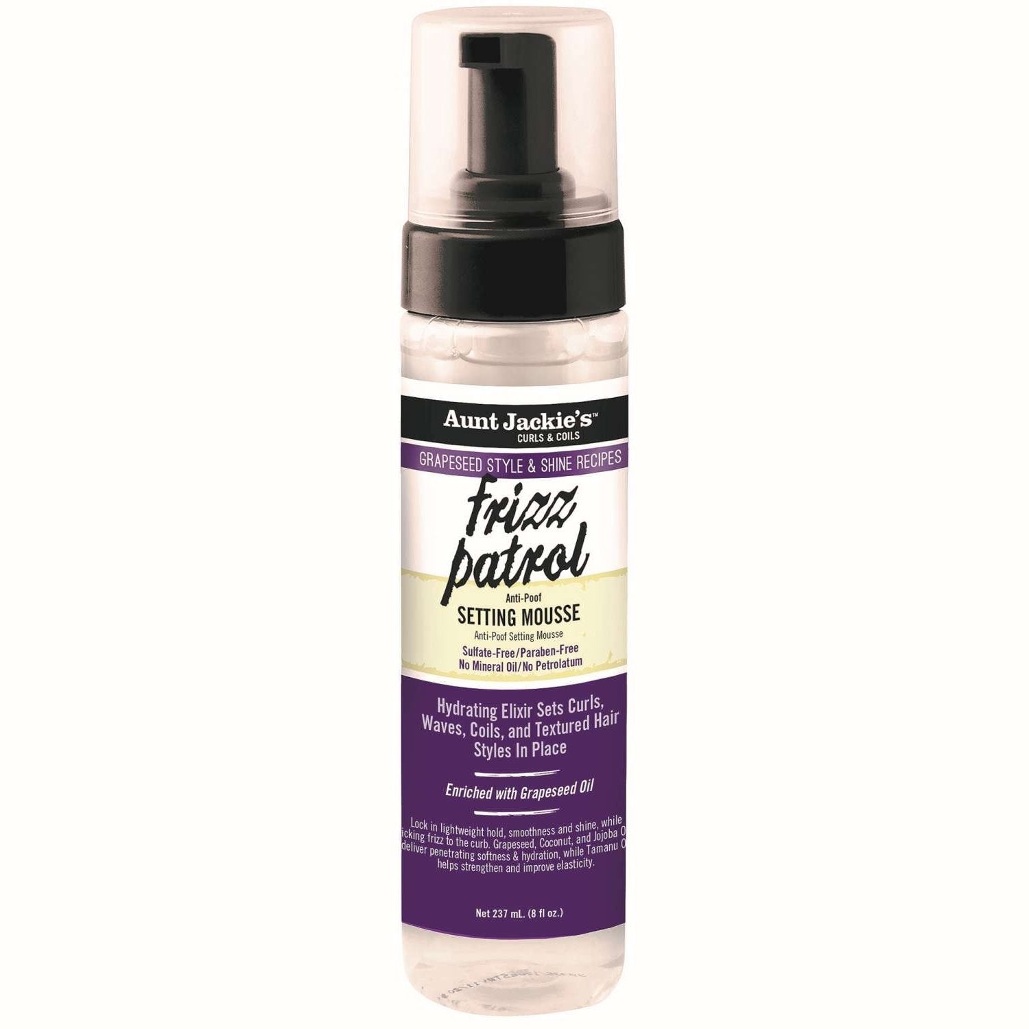 Aunt Jackies Grapeseed Frizz Patrol 8.5 Oz Aunt Jackies Grapeseed Frizz Patrol 8.5 Oz