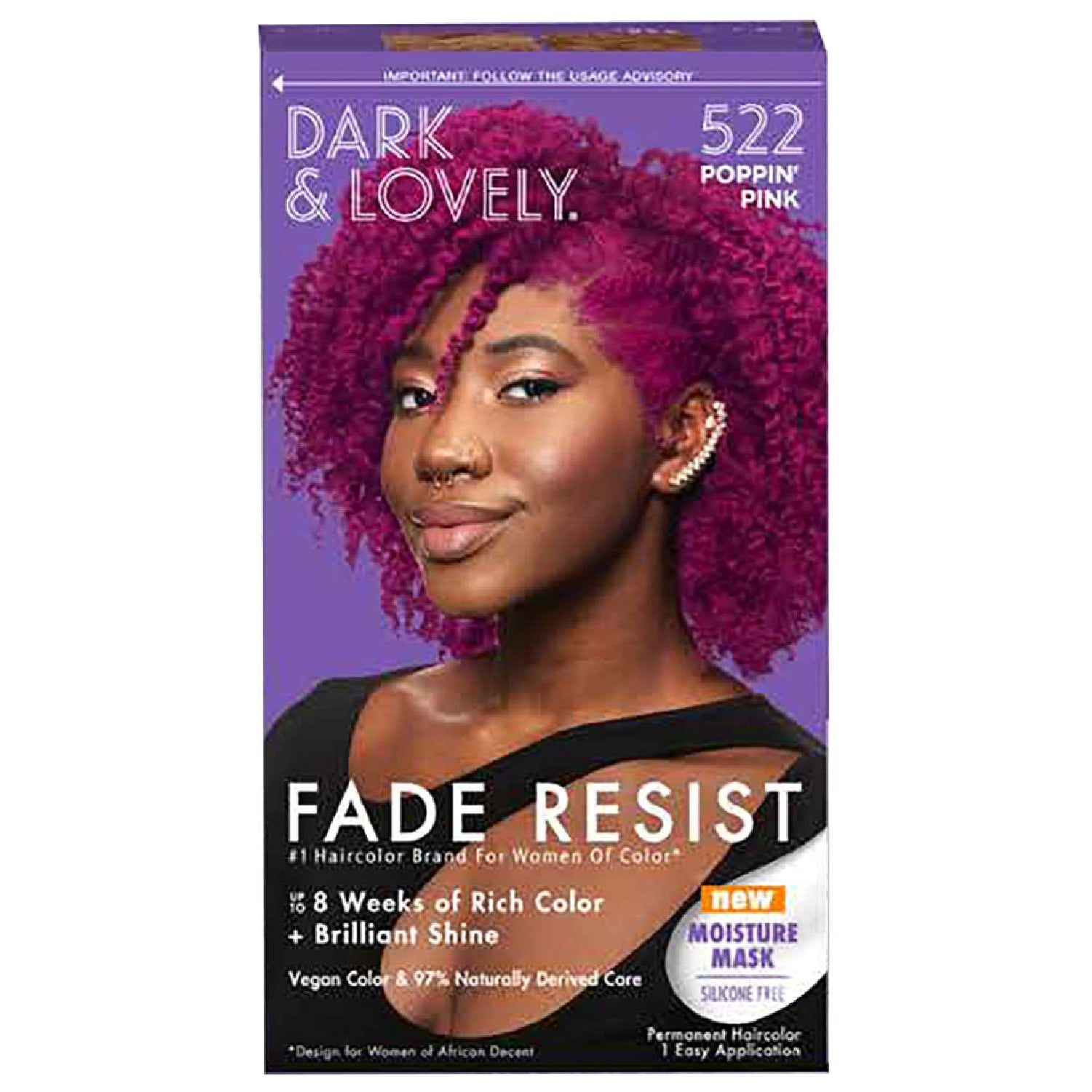 Dark & Lovely Fade Resist Poppin Pink Hair Color Dark & Lovely Fade Resist Poppin Pink Hair Color