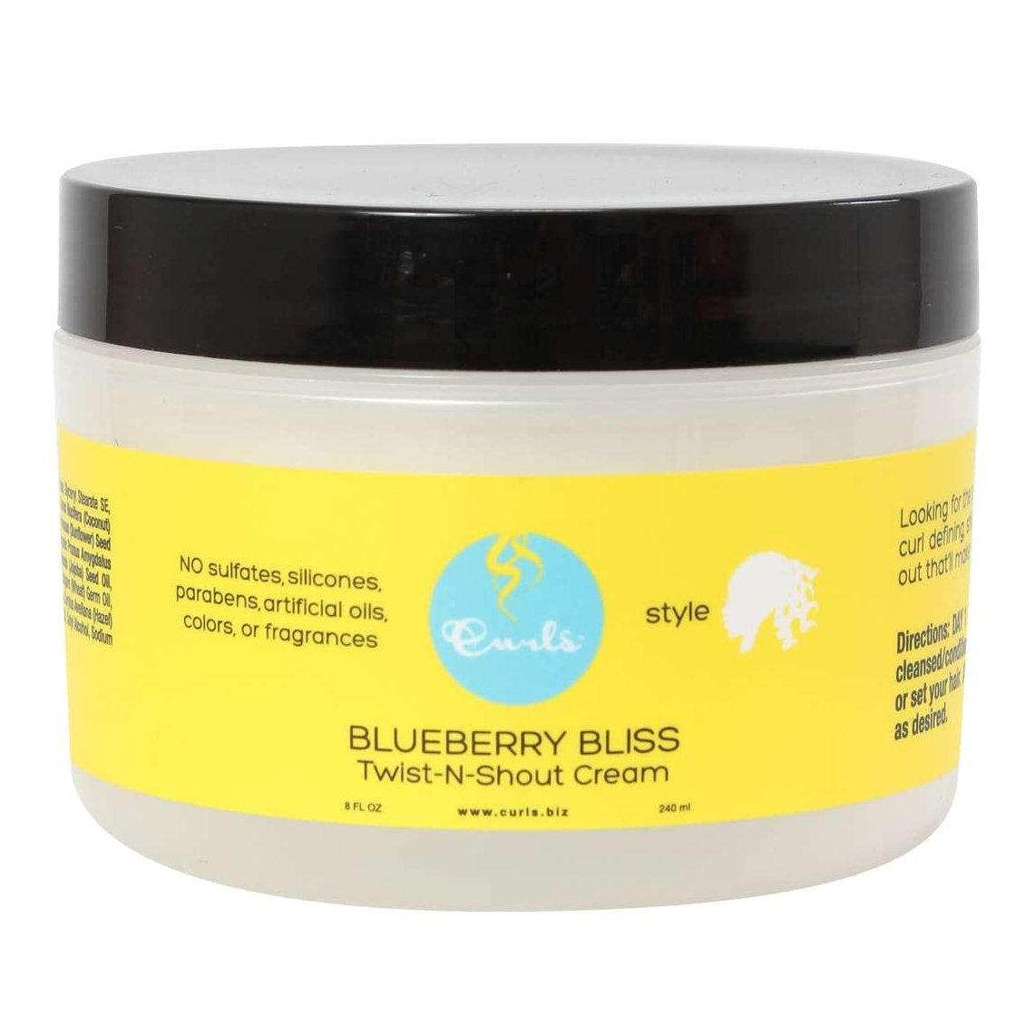 Curls Blueberry Twist Shout Cream 8 Oz Curls Blueberry Twist Shout Cream 8 Oz