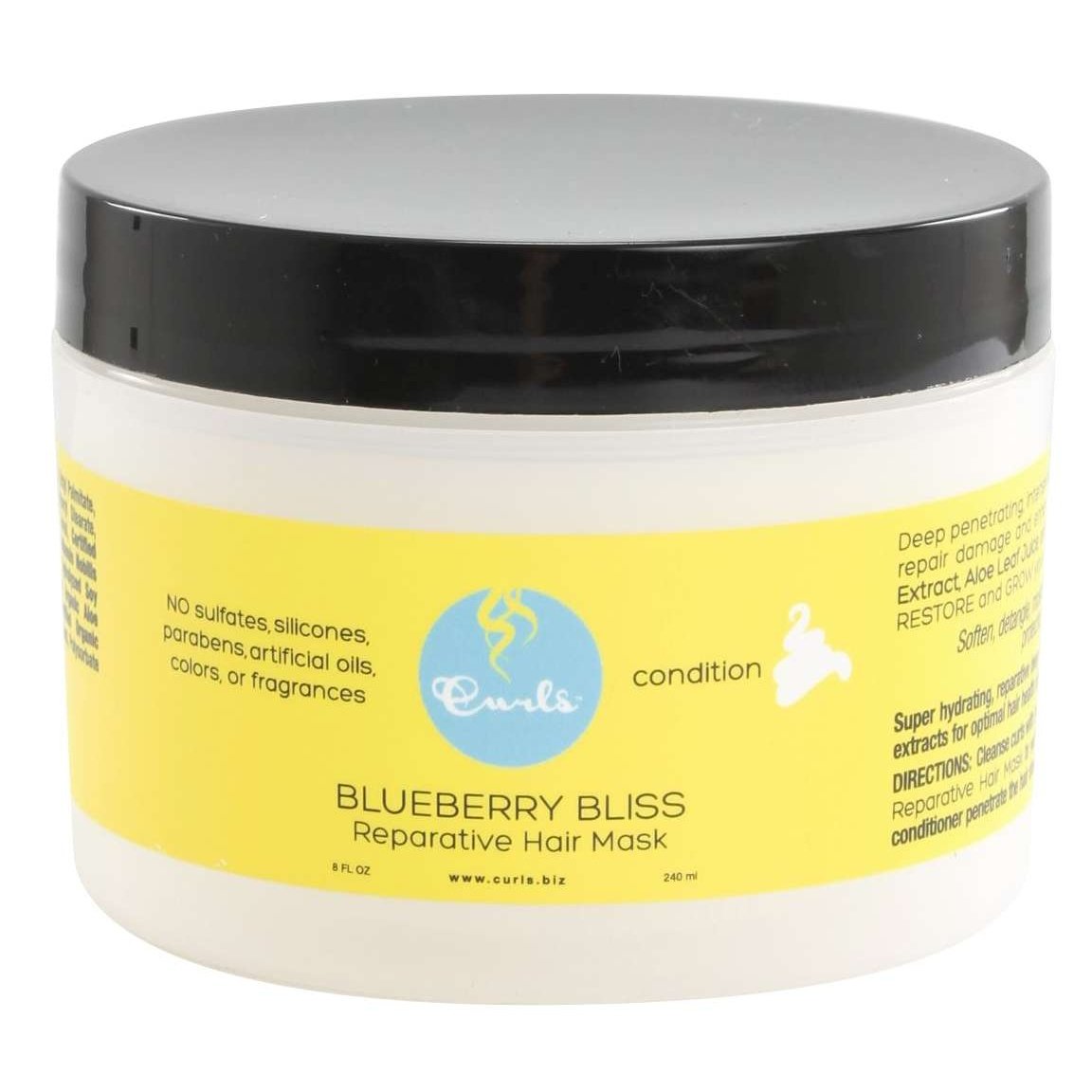 Curls Blueberry Reparative Hair Mask 8 Oz Curls Blueberry Reparative Hair Mask 8 Oz