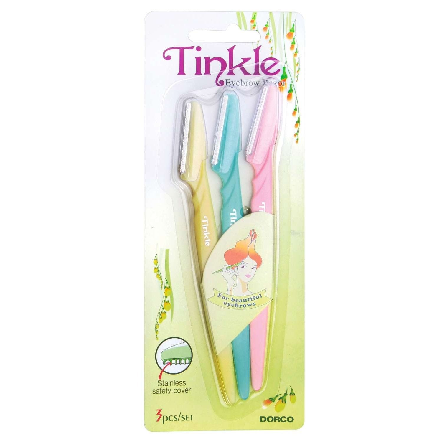 Dorco Tinkle Eyebrow Razor 3 Pack Dorco Tinkle Eyebrow Razor 3 Pack