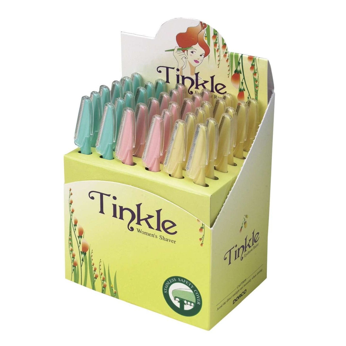 Dorco Tinkle Eyebrow Razor 36 Piece Display Dorco Tinkle Eyebrow Razor 36 Piece Display