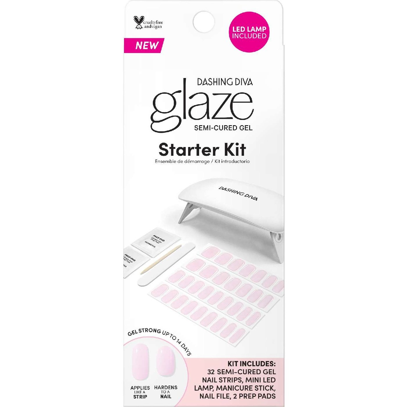Dashing Diva Glaze Kit Powder Pink Dashing Diva Glaze Kit Powder Pink