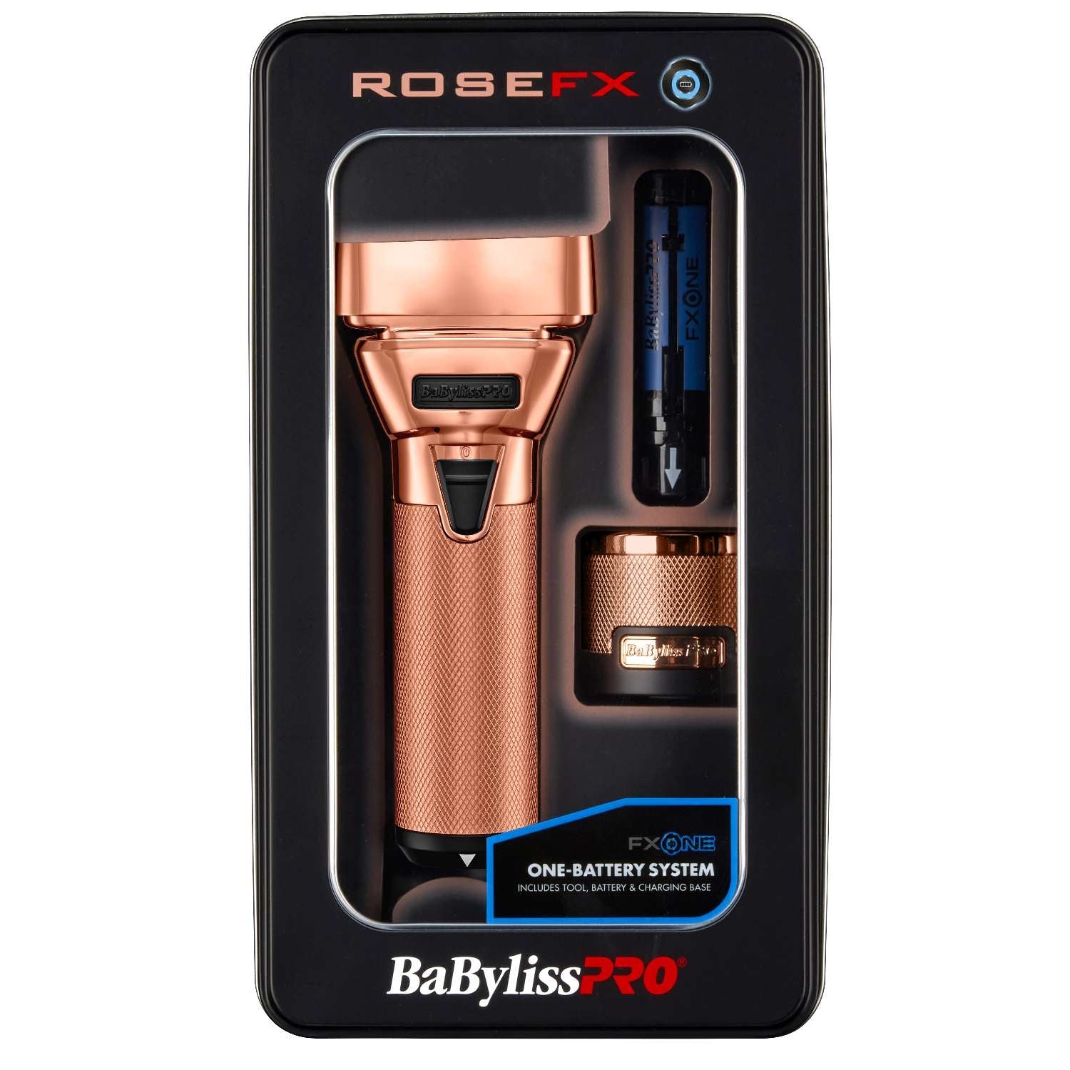 FX One Rosefx All Metal Interchangeable Battery Double Foil Shaver FX One Rosefx All Metal Interchangeable Battery Double Foil Shaver