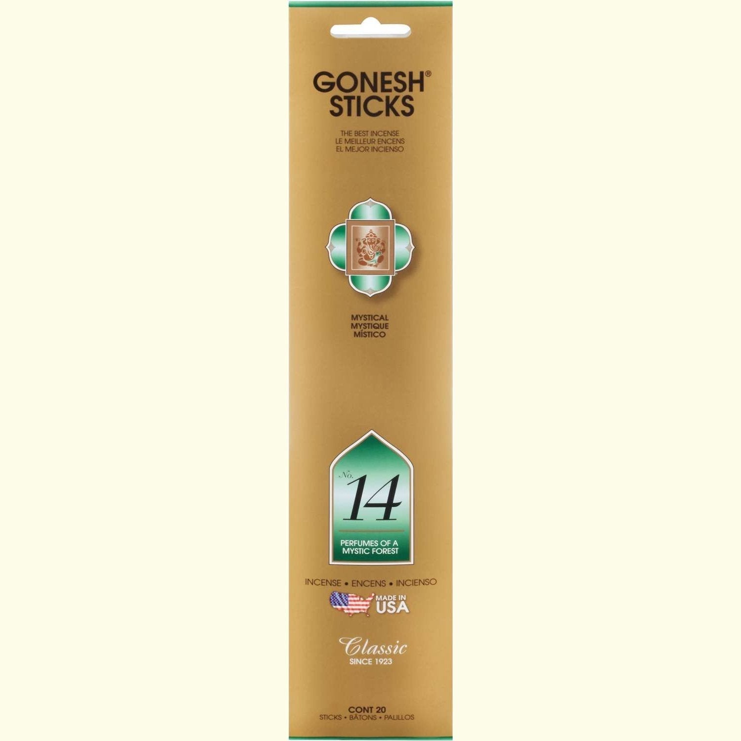 Gonesh Stick Classic 14 Mystic Forest 20 Piece Gonesh Stick Classic 14 Mystic Forest 20 Piece