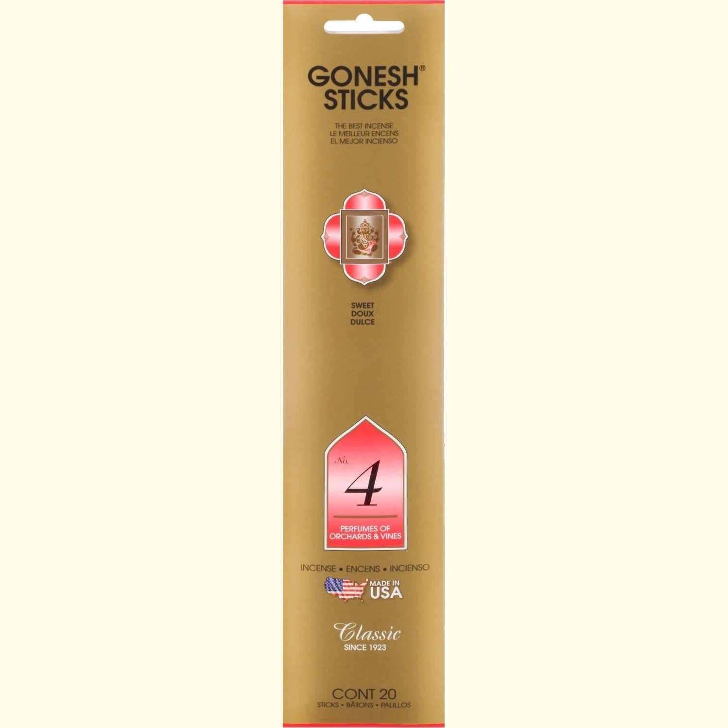 Gonesh Stick Classic 4 Orchards Vines 20 Piece Gonesh Stick Classic 4 Orchards Vines 20 Piece
