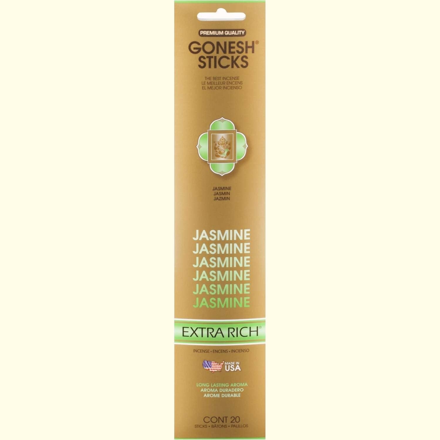 Gonesh Stick Extra Rich Jasmine 20 Piece Gonesh Stick Extra Rich Jasmine 20 Piece