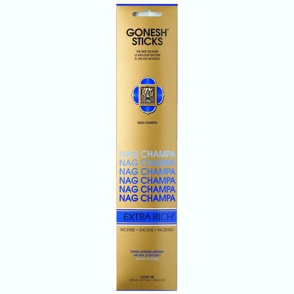 Gonesh Stick Extra Rich Nag Champa 20 Piece Gonesh Stick Extra Rich Nag Champa 20 Piece