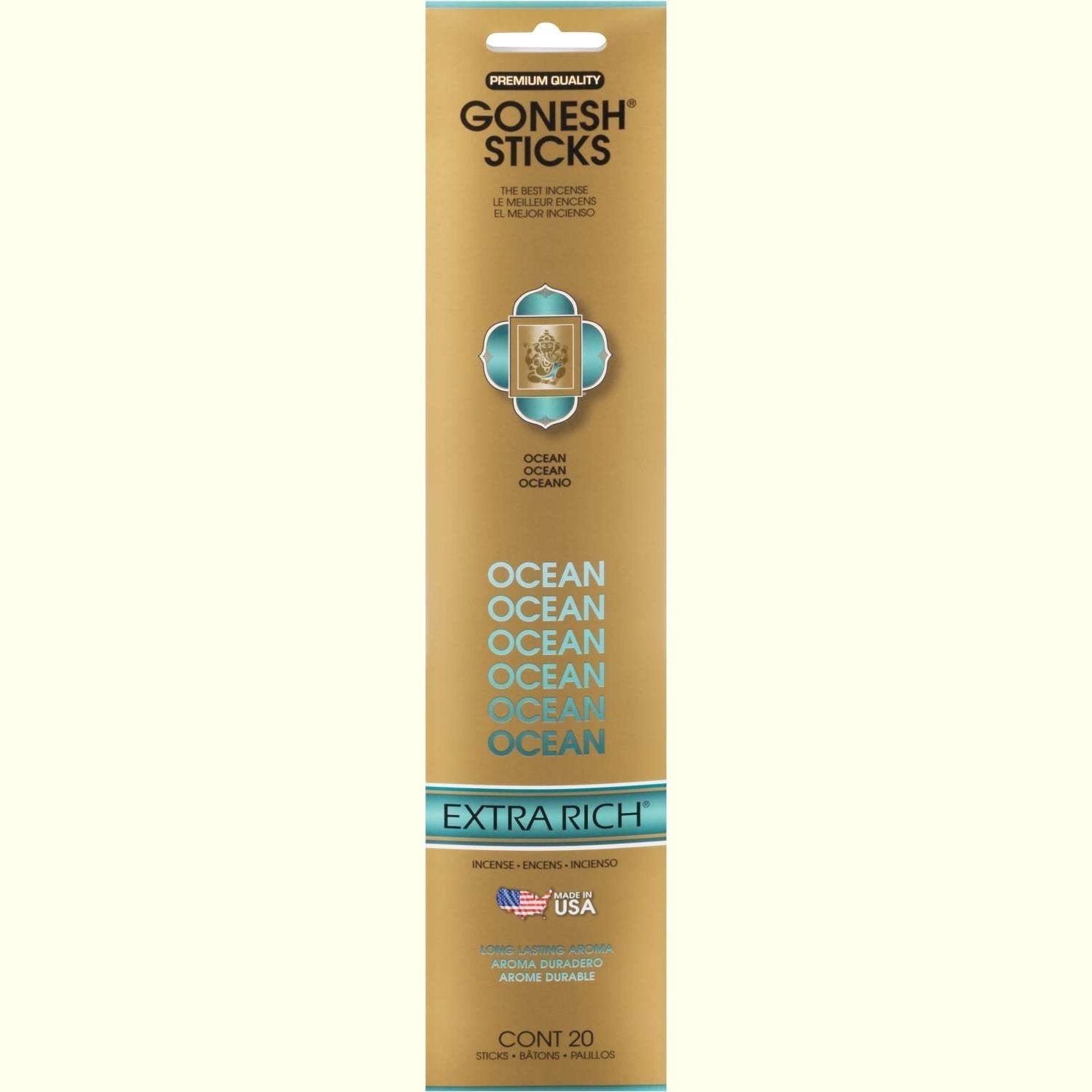 Gonesh Stick Extra Rich Ocean 20 Piece Gonesh Stick Extra Rich Ocean 20 Piece