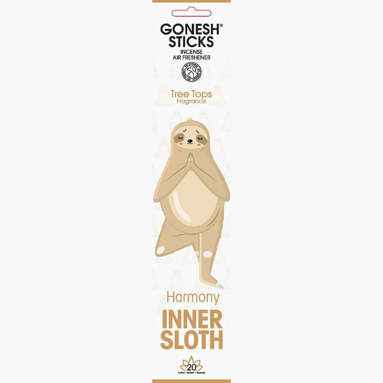 Gonesh Sticks Inner Sloth Incense Tree Tops 20 Piece Gonesh Sticks Inner Sloth Incense Tree Tops 20 Piece