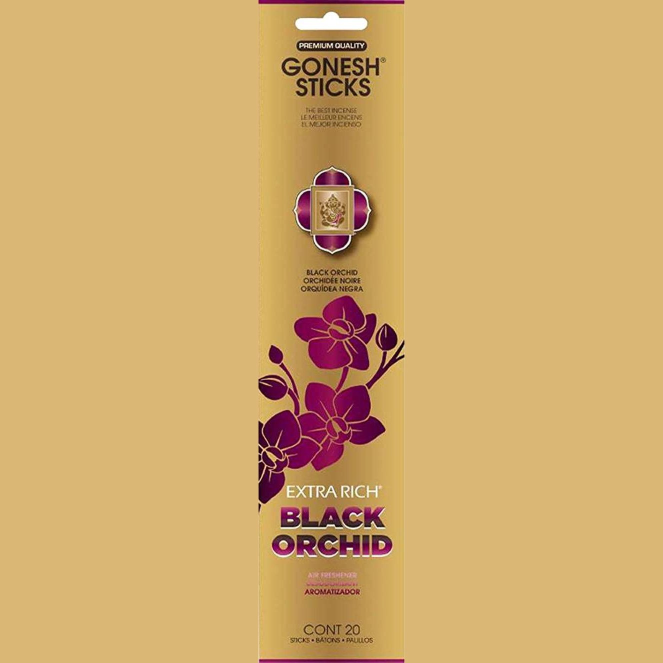 Gonesh Stick Extra Rich Black Orchid 20 Piece Gonesh Stick Extra Rich Black Orchid 20 Piece