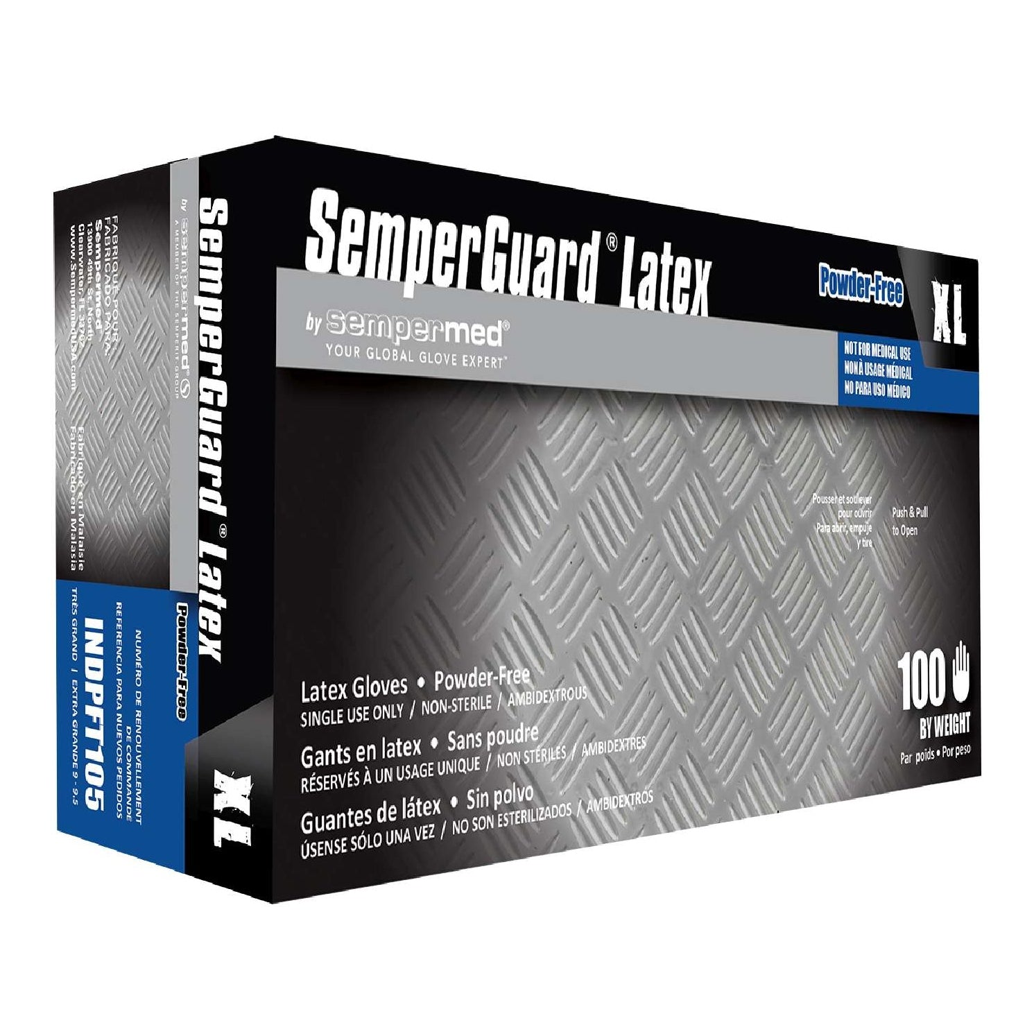 Semperguard Latex Industrial Powder Free Textured X-Large Semperguard Latex Industrial Powder Free Textured X-Large