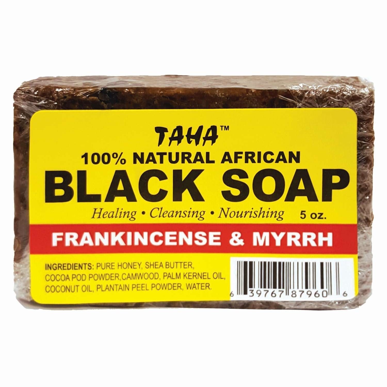 Taha Black Soap Frank Myrrh 5 Oz Taha Black Soap Frank Myrrh 5 Oz