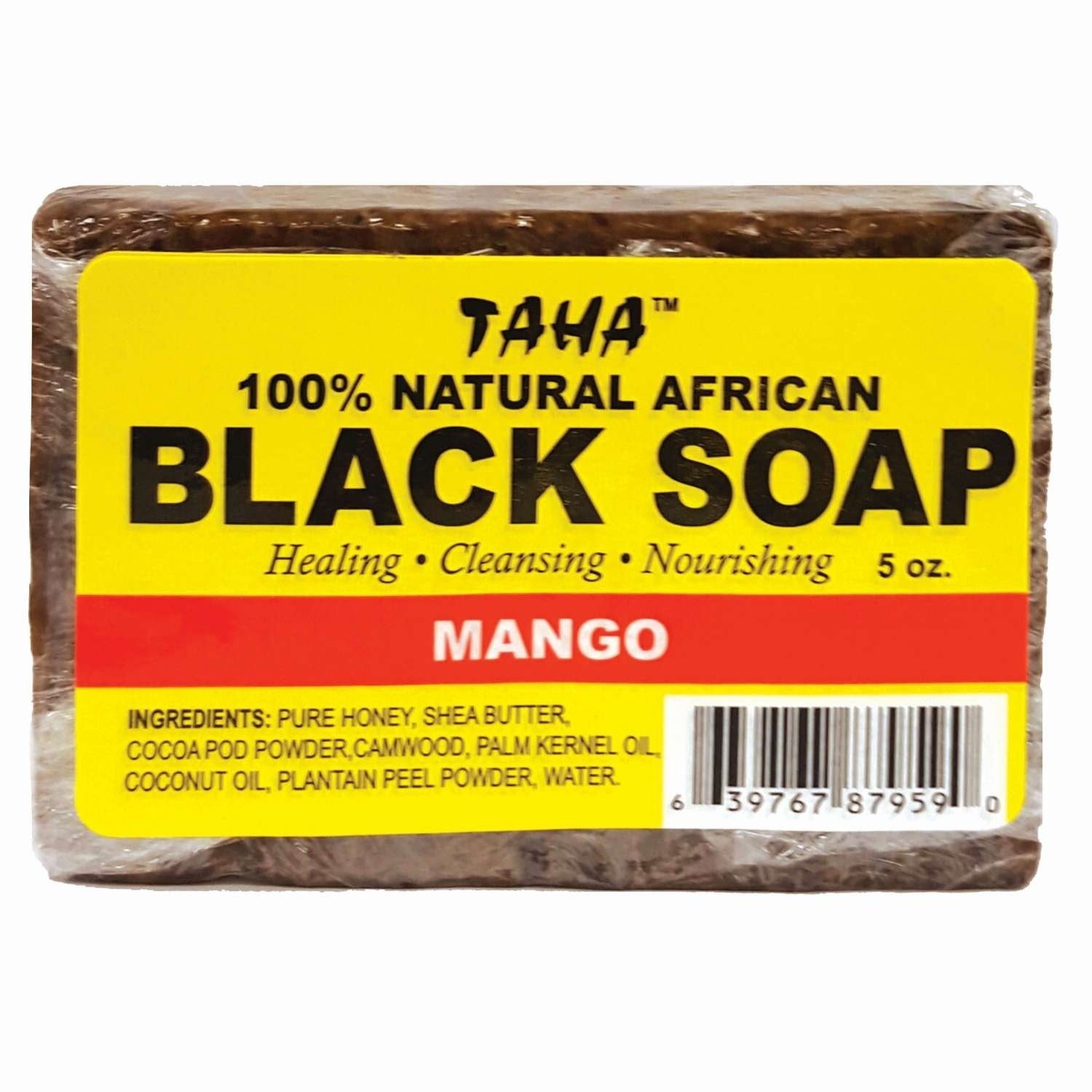 Taha Black Soap Mango 5 Oz Taha Black Soap Mango 5 Oz