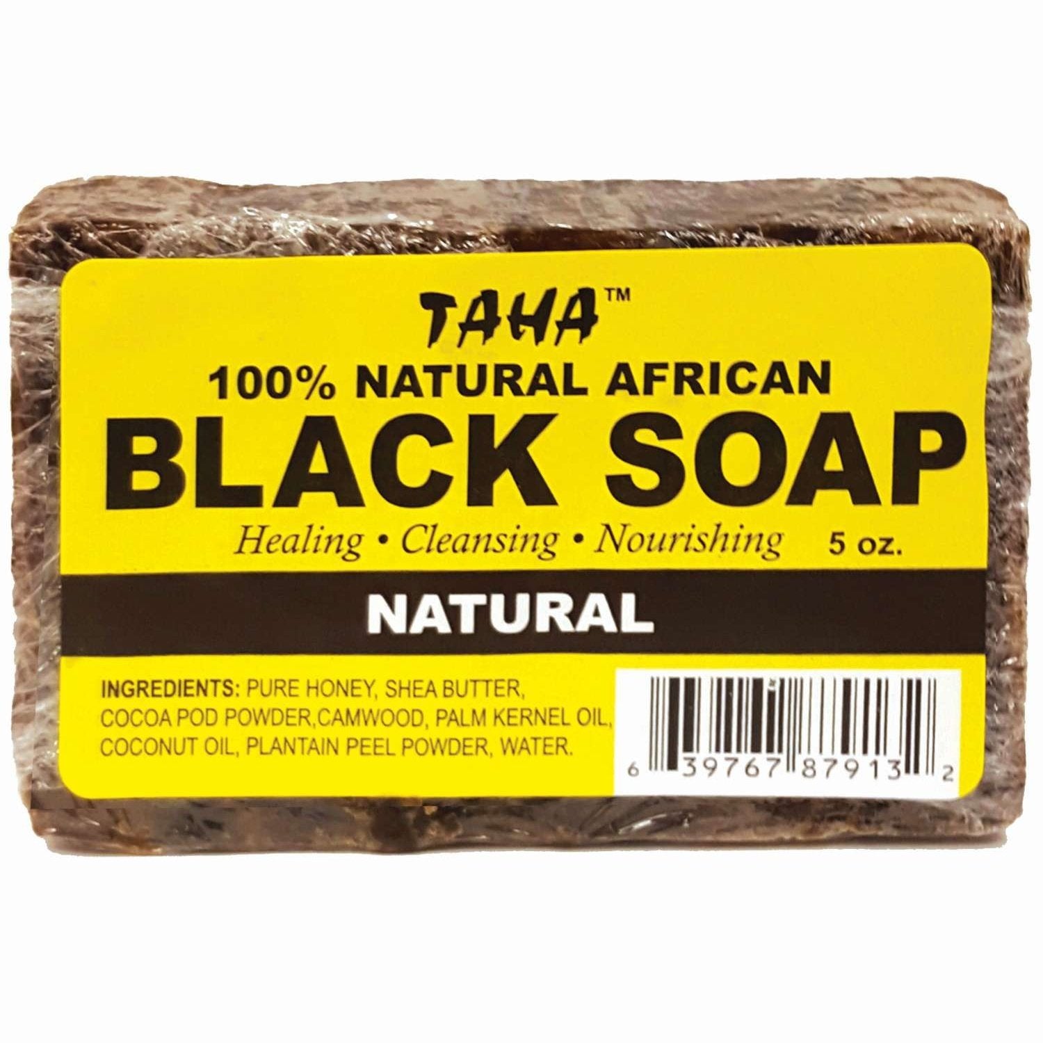Taha Black Soap Natural 5 Oz Taha Black Soap Natural 5 Oz