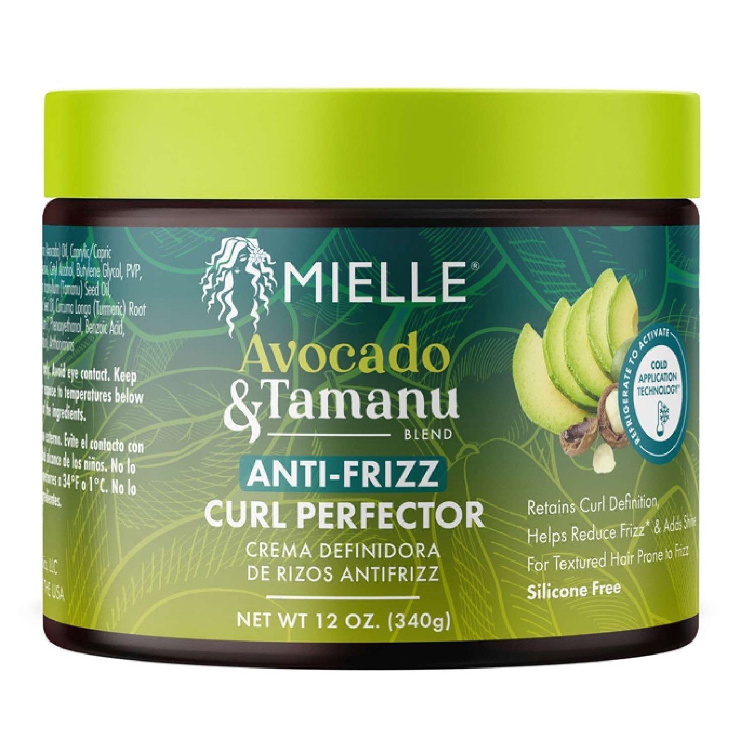 Mielle Avocado Tamanu Anti-Frizz Curl Perfector 12.0 Oz Mielle Avocado Tamanu Anti-Frizz Curl Perfector 12.0 Oz