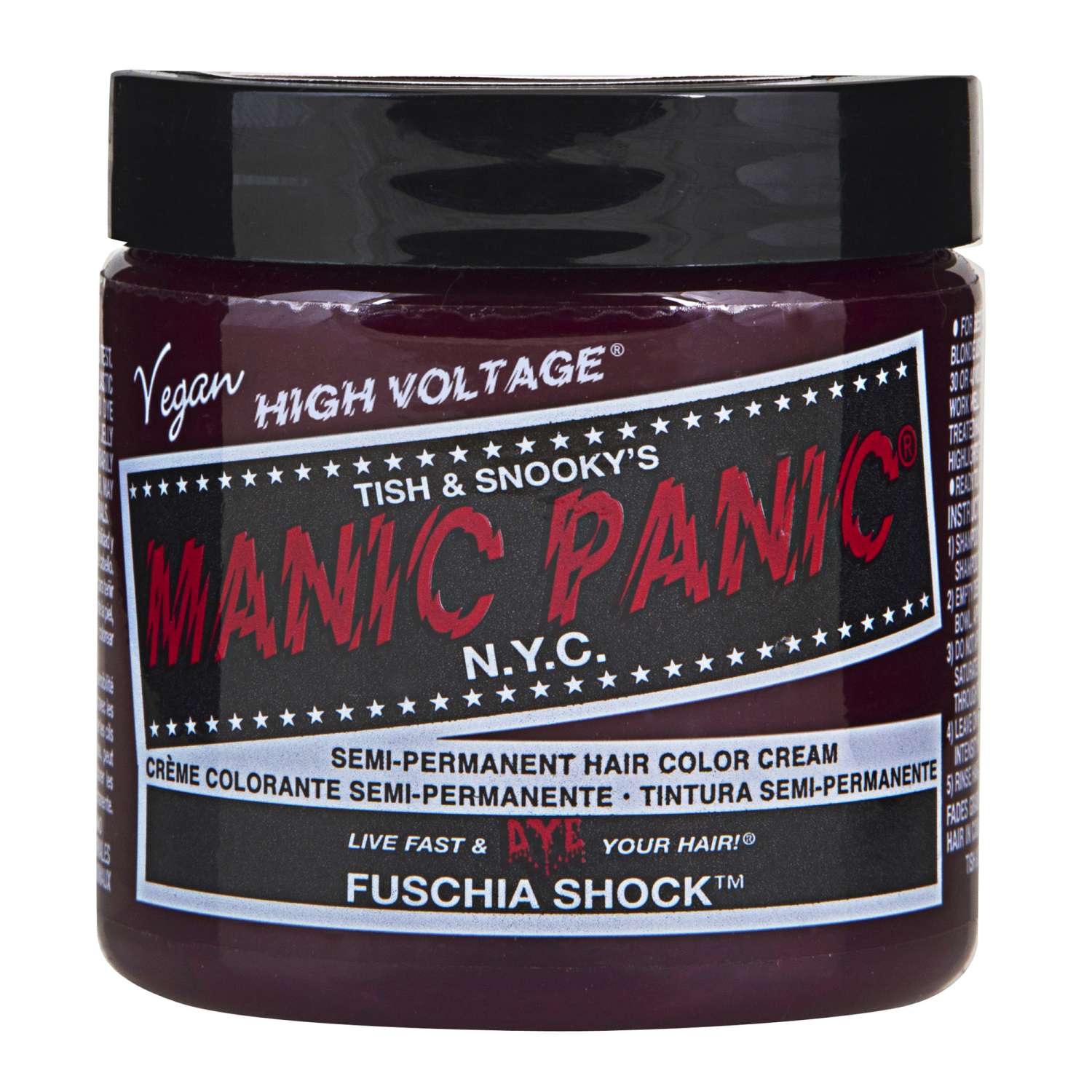 Manic Panic Semi Permanent Cream Hair Color - Fuschia Shock 4 Oz Manic Panic Semi Permanent Cream Hair Color - Fuschia Shock 4 Oz