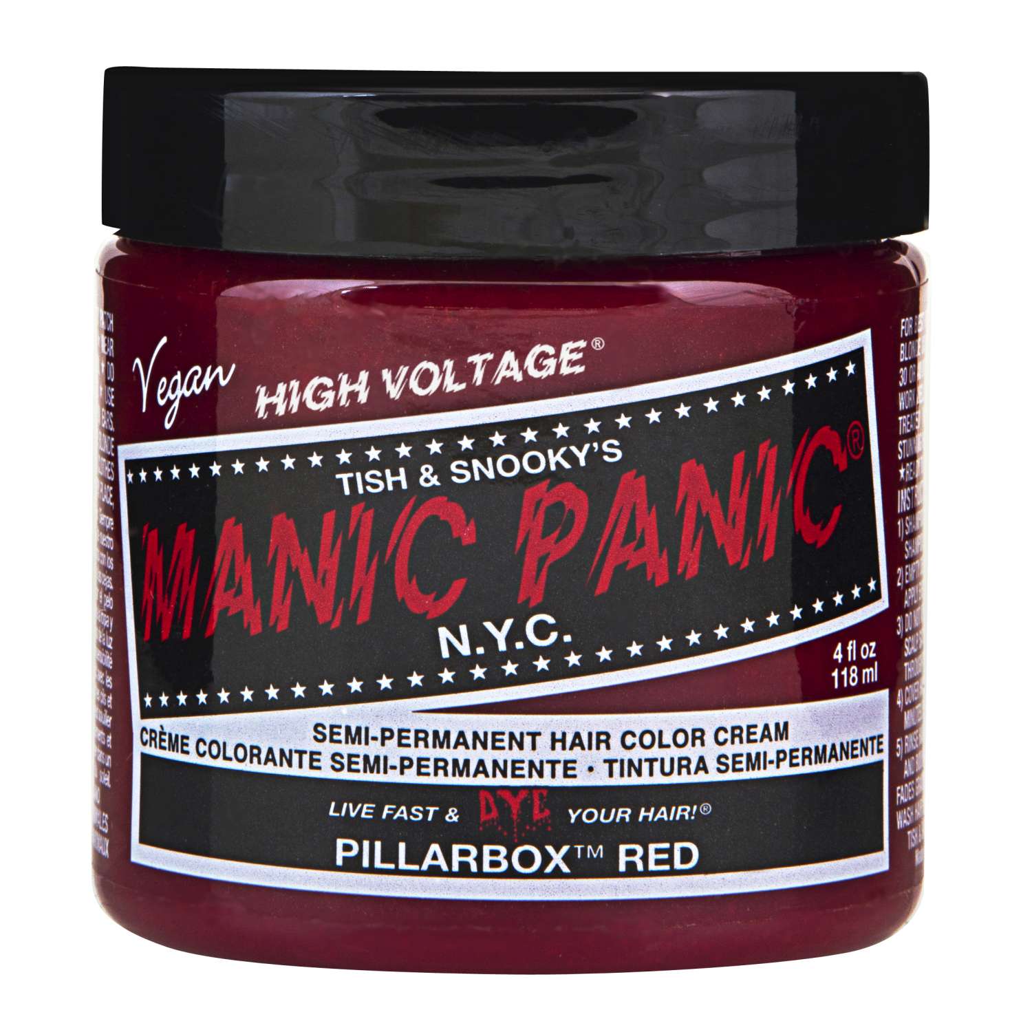 Manic Panic Semi Permanent Cream Hair Color - Pillarbox Red 4 Oz Manic Panic Semi Permanent Cream Hair Color - Pillarbox Red 4 Oz