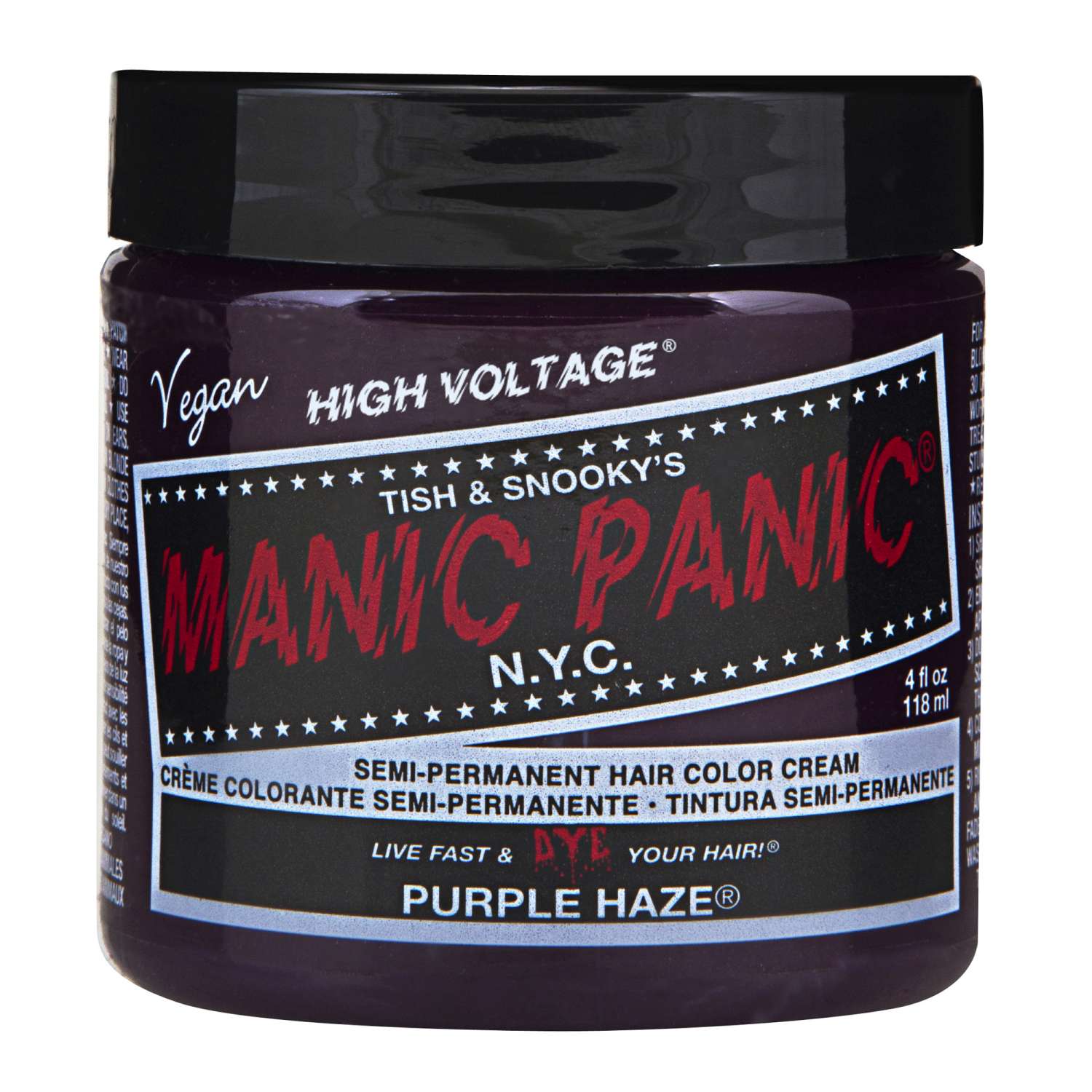 Manic Panic Semi Permanent Cream Hair Color - Purple Haze 4 Oz Manic Panic Semi Permanent Cream Hair Color - Purple Haze 4 Oz