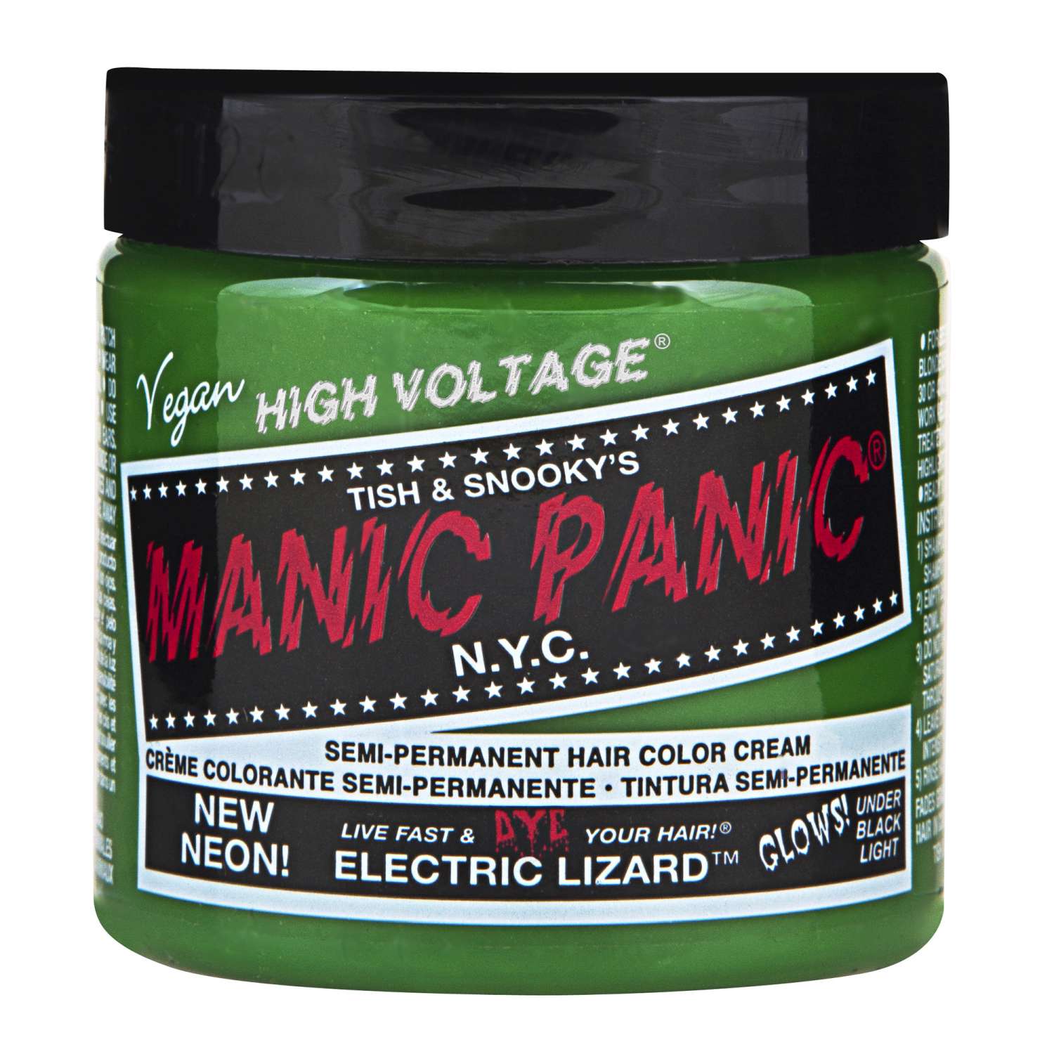Manic Panic Semi Permanent Cream Hair Color - Electric Lizard 4 Oz Manic Panic Semi Permanent Cream Hair Color - Electric Lizard 4 Oz