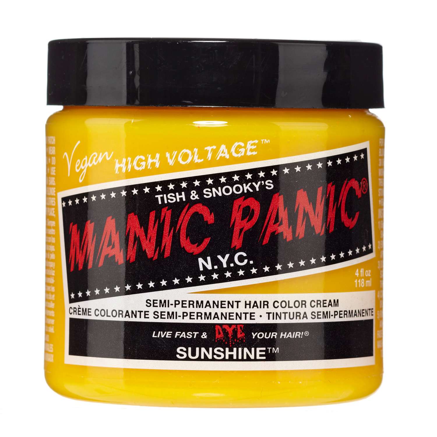 Manic Panic Semi Permanent Cream Hair Color - Sunshine 4 Oz Manic Panic Semi Permanent Cream Hair Color - Sunshine 4 Oz