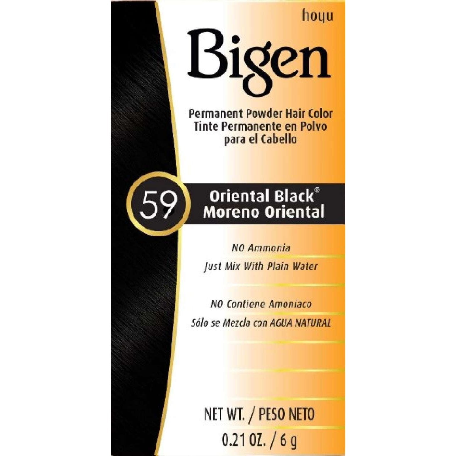 Bigen Permanent Powder Hair Color 59 Oriental Black Kit Bigen Permanent Powder Hair Color 59 Oriental Black Kit