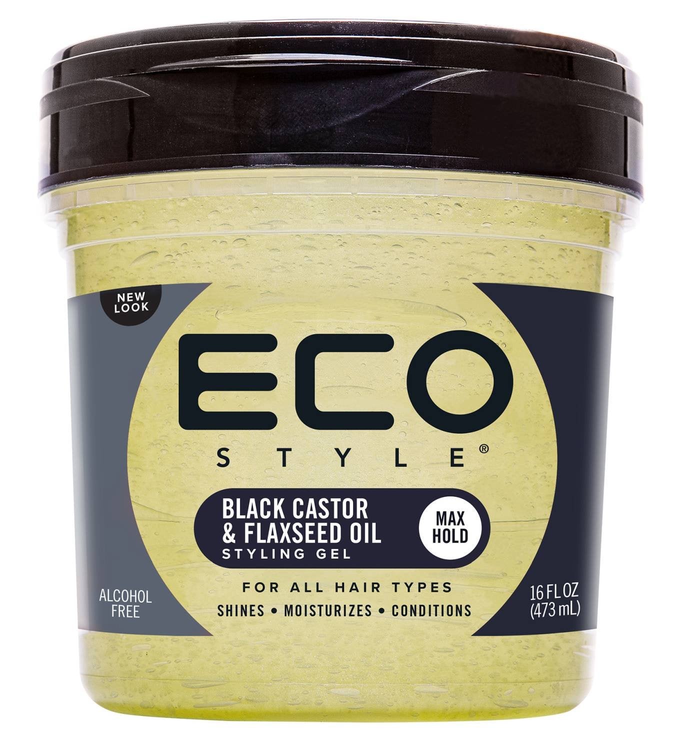 Eco Black Castor Oil & Flax Seed Styling Gel 16 oz. Eco Black Castor Oil & Flax Seed Styling Gel 16 oz.
