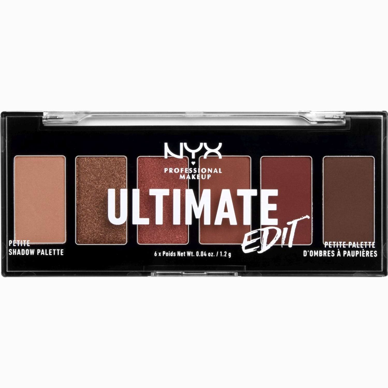 NYX Ultimate Edit Petite Shadow Palette Warm Neutrals 0.24 Oz NYX Ultimate Edit Petite Shadow Palette Warm Neutrals 0.24 Oz