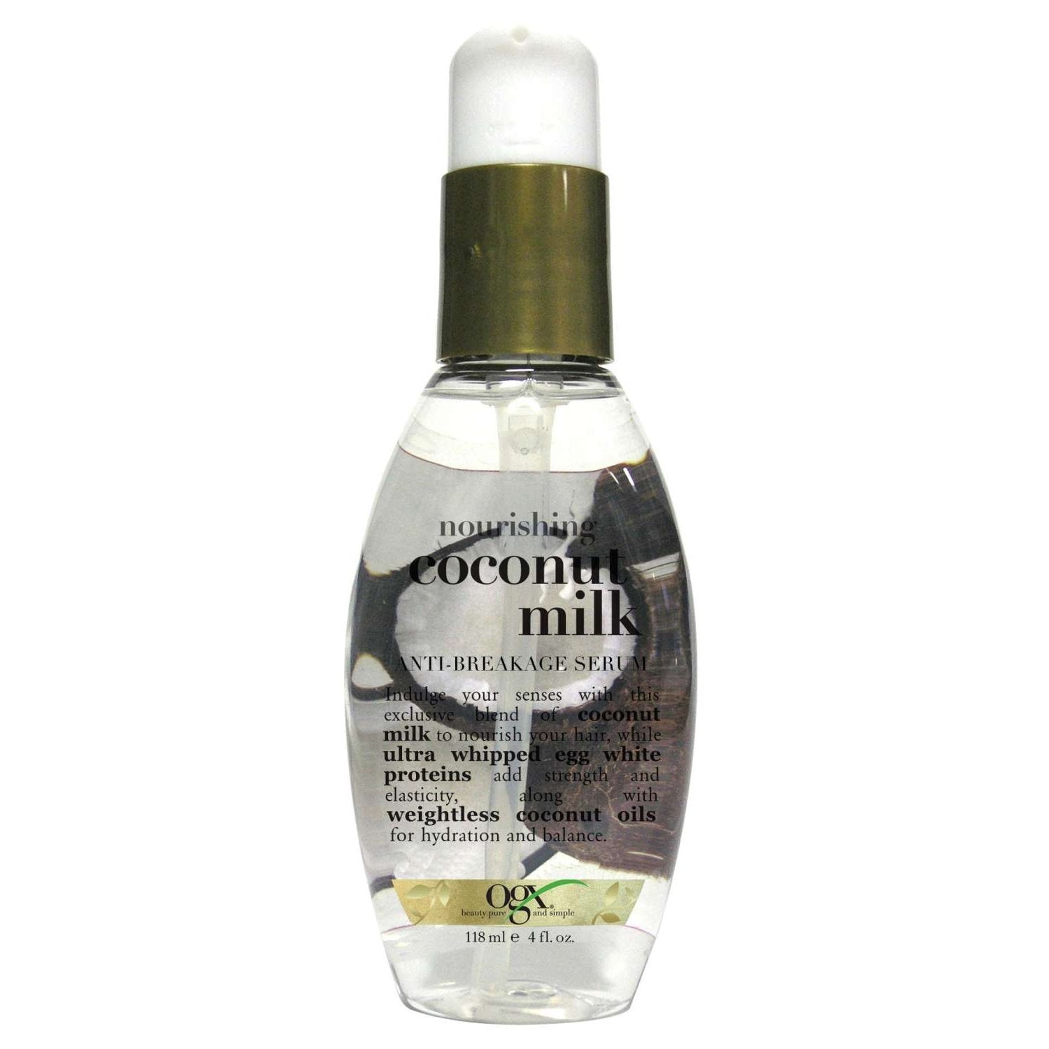 Ogx Nourishing Coconut Milk Anti-Breakage Serum 4.0 Fl Oz Ogx Nourishing Coconut Milk Anti-Breakage Serum 4.0 Fl Oz