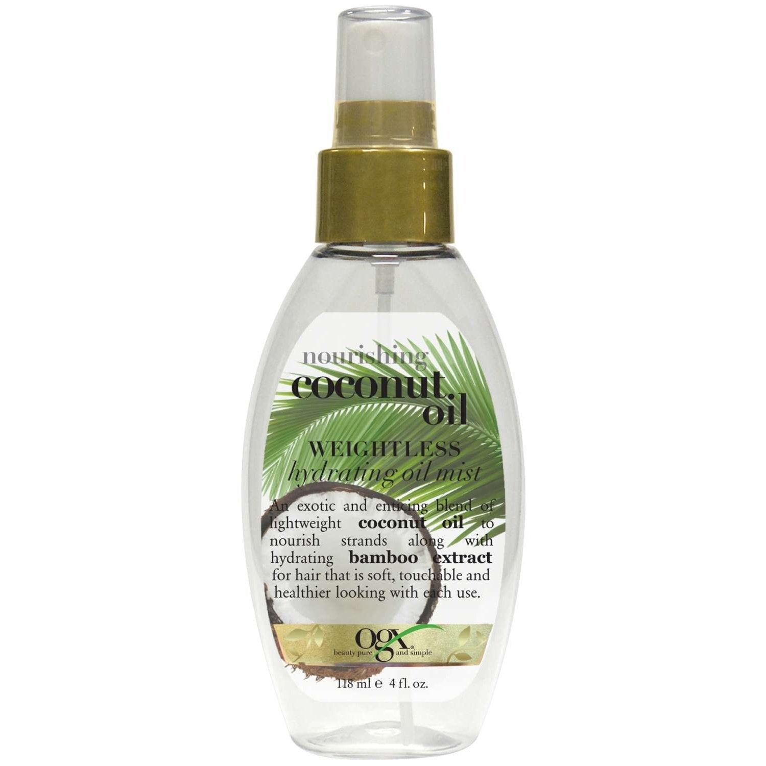 Ogx Nourishing Coconut Oil Weightless Hydrating Oil Mist 4.0 Fl Oz Ogx Nourishing Coconut Oil Weightless Hydrating Oil Mist 4.0 Fl Oz