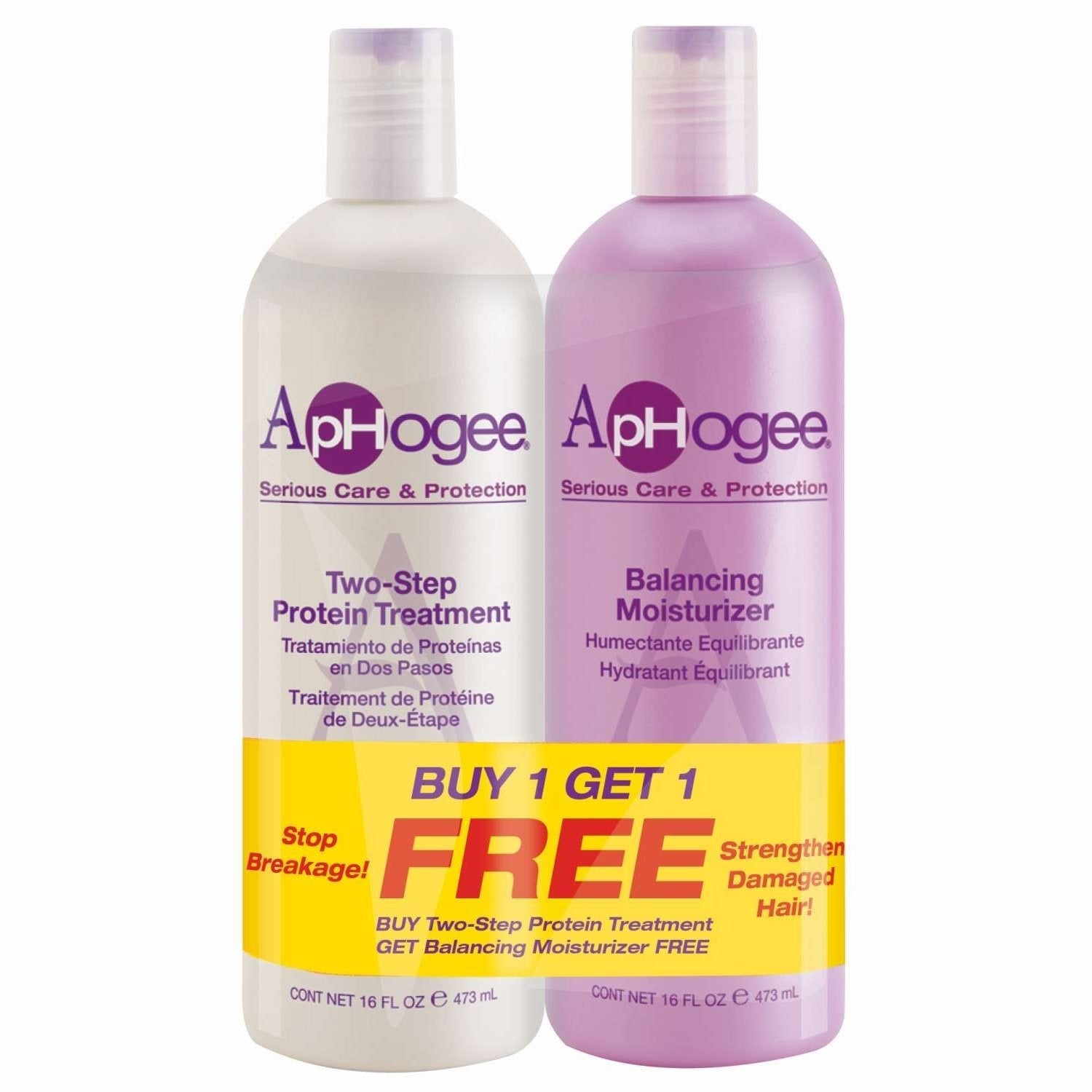 Aphogee Two-Step Protein Duo Pack 4 Fl Oz And 8 Fl Oz Aphogee Two-Step Protein Duo Pack 4 Fl Oz And 8 Fl Oz