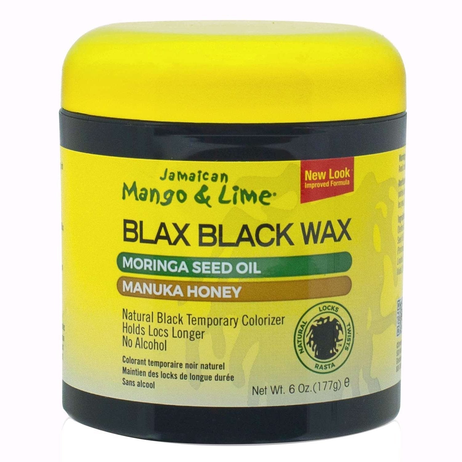Jamaican Mango Lime Lock Black Wax 6 Oz Jamaican Mango Lime Lock Black Wax 6 Oz