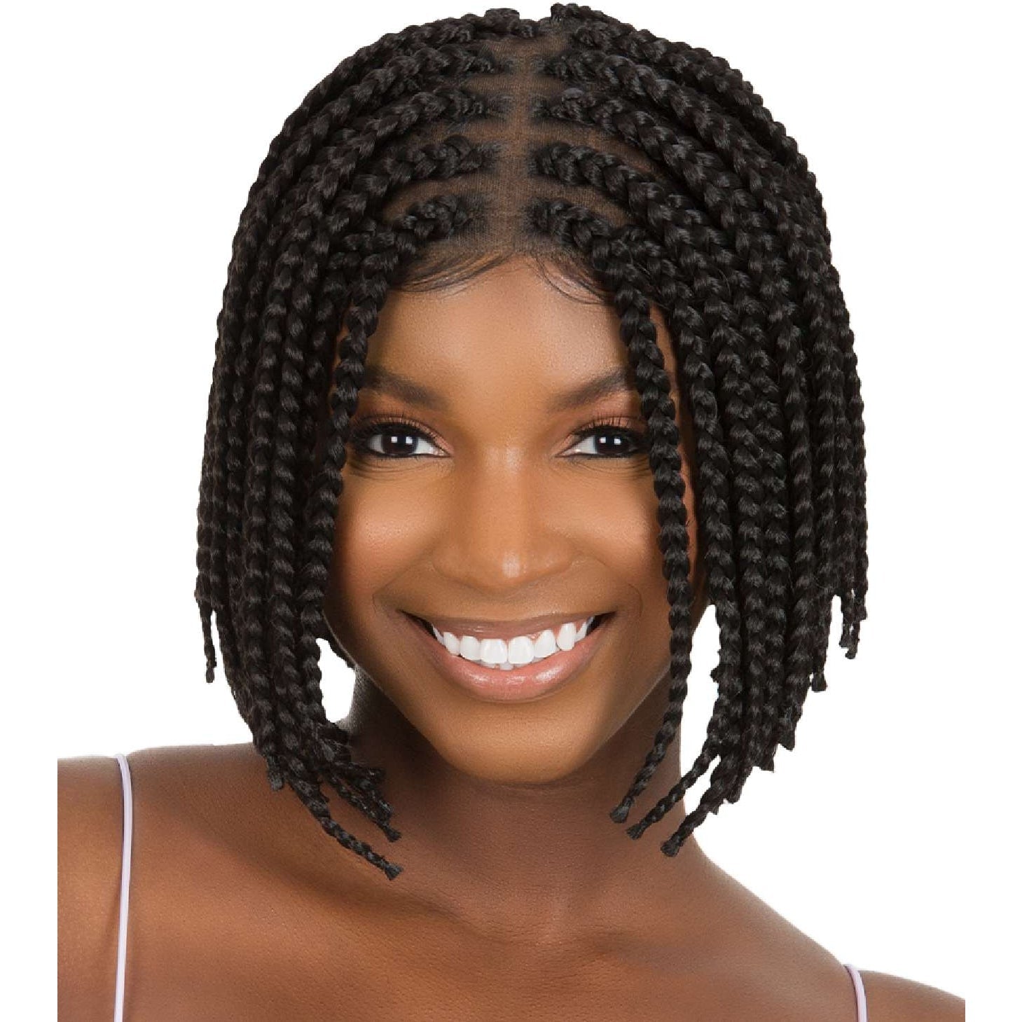Queen B Lace Wig Qlw317 Box Braid Bob 10Inch-#1 Queen B Lace Wig Qlw317 Box Braid Bob 10Inch-#1