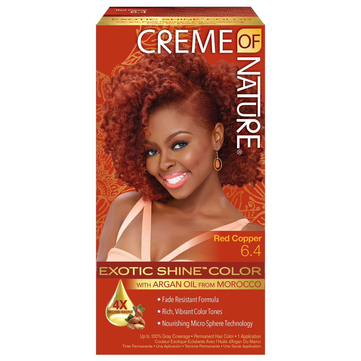 Creme Of Nature Exotic Gel Hair Color 06.4 Red Copper Kit Creme Of Nature Exotic Gel Hair Color 06.4 Red Copper Kit