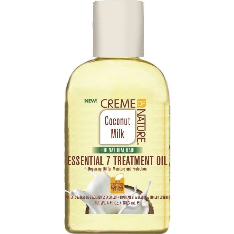 Creme Of Nature With Certified Natural Ingredients Coconut Milk Essential 7 Treatment Oil 4 Oz Creme Of Nature With Certified Natural Ingredients Coconut Milk Essential 7 Treatment Oil 4 Oz
