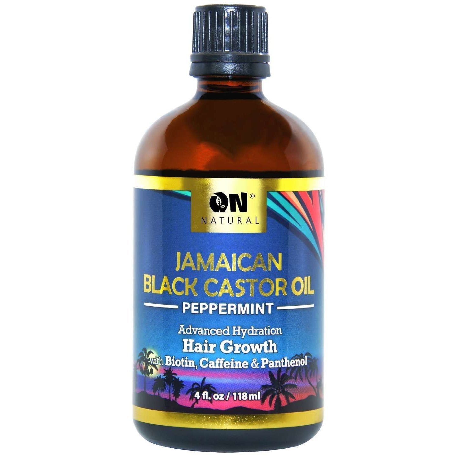 On Natural Jamaican Black Castor Oil Peppermint 4 Oz On Natural Jamaican Black Castor Oil Peppermint 4 Oz
