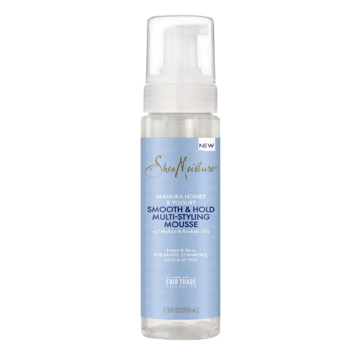 Shea Moisture Manuka Honey Yogurt Hydrate Repair Smoth Hold Multi-Styling Mousse 7.5 Fl Oz Shea Moisture Manuka Honey Yogurt Hydrate Repair Smoth Hold Multi-Styling Mousse 7.5 Fl Oz