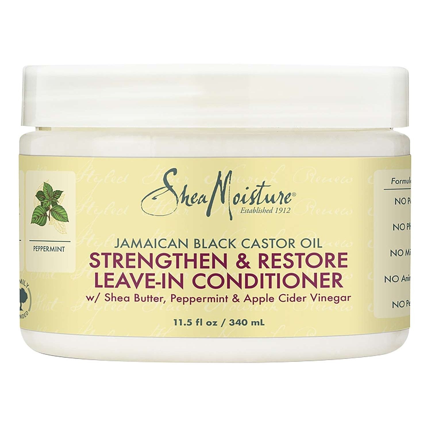 Shea Moisture Jamaican Black Castor Oil Strengthen Restore Leave-In Conditioner 11.5 Fl Oz Shea Moisture Jamaican Black Castor Oil Strengthen Restore Leave-In Conditioner 11.5 Fl Oz