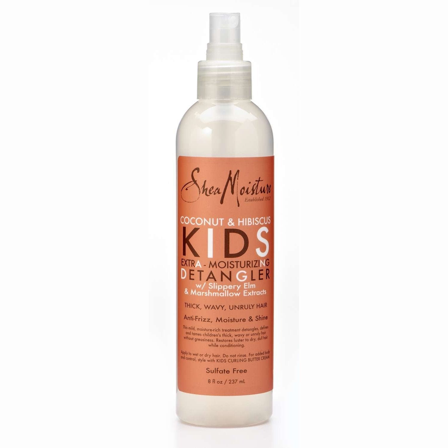 Shea Moisture Coconut Hibiscus Kids Extra-Moisturizing Detangler 8 Oz Shea Moisture Coconut Hibiscus Kids Extra-Moisturizing Detangler 8 Oz